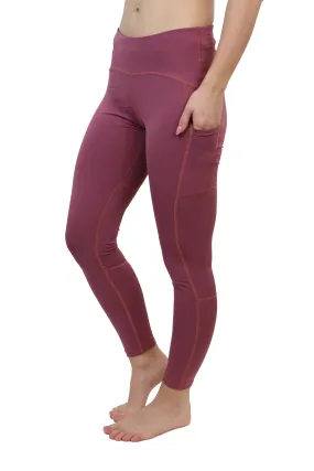 3001 - The "Victory" Cell Phone Pocket Legging/ Mauve - FINAL SALE