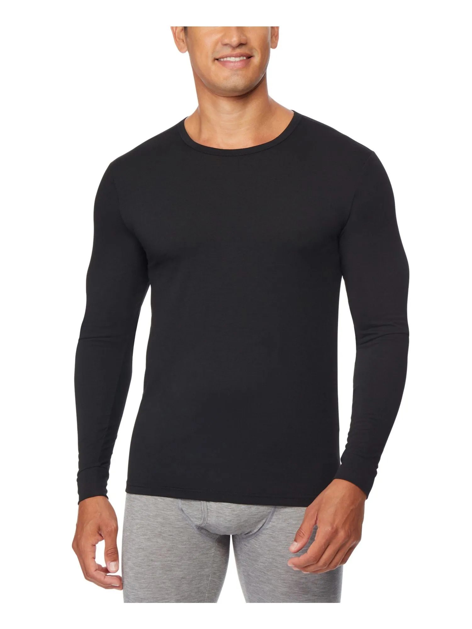 32 DEGREES HEAT Black Solid Base Layer