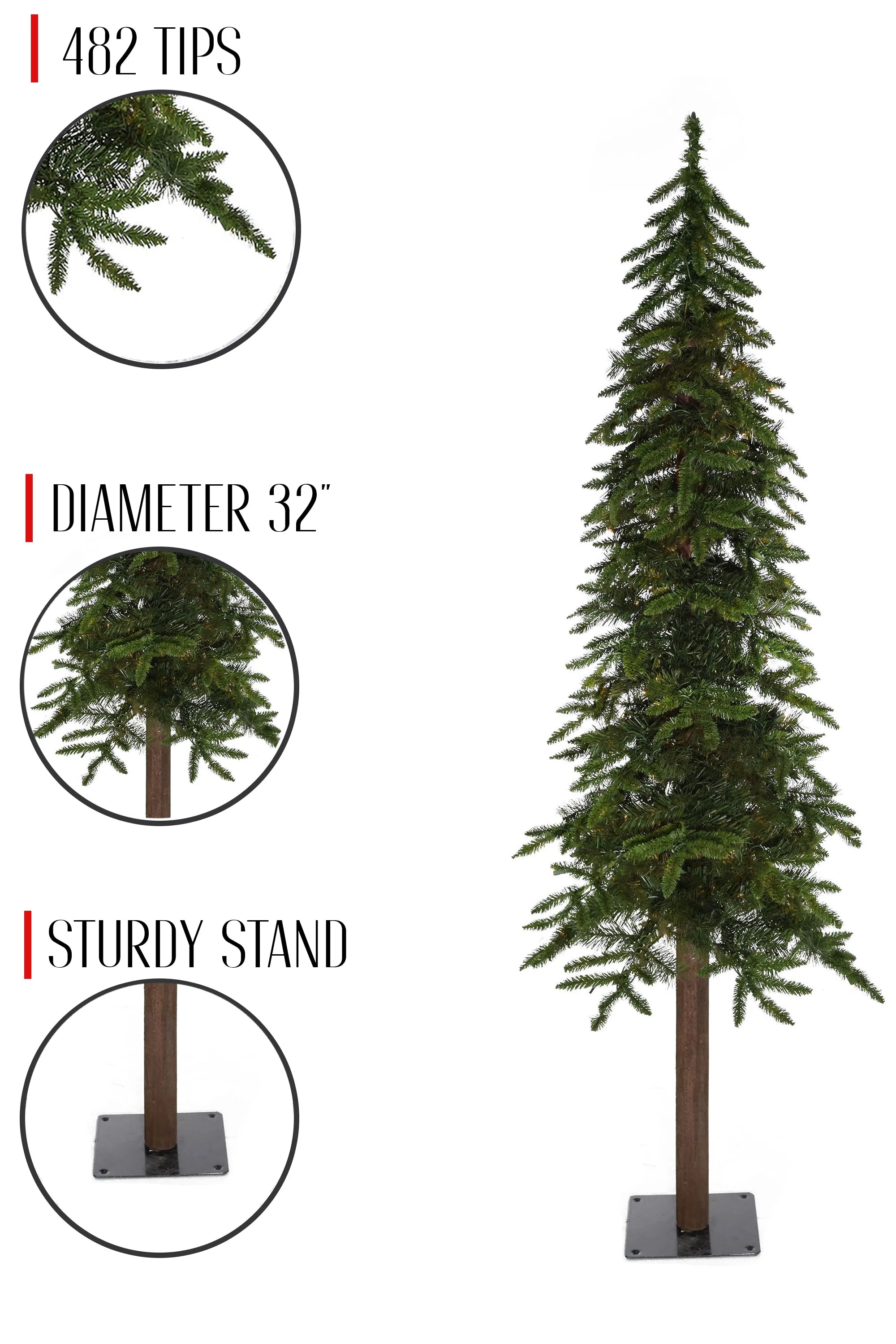 6' Natural Alpine Tree