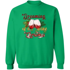 A Wine Christmas Crewneck Pullover Sweatshirt