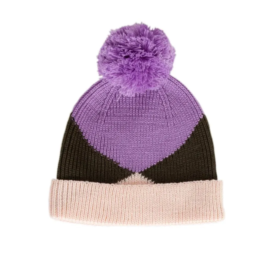 Acorn Kids: Hidden Valley Merino Beanie Lilac