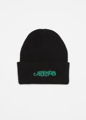 AFENDS Mens Break Through - Beanie - Black