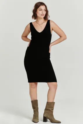 AL Rib Base layer Dress-BLK