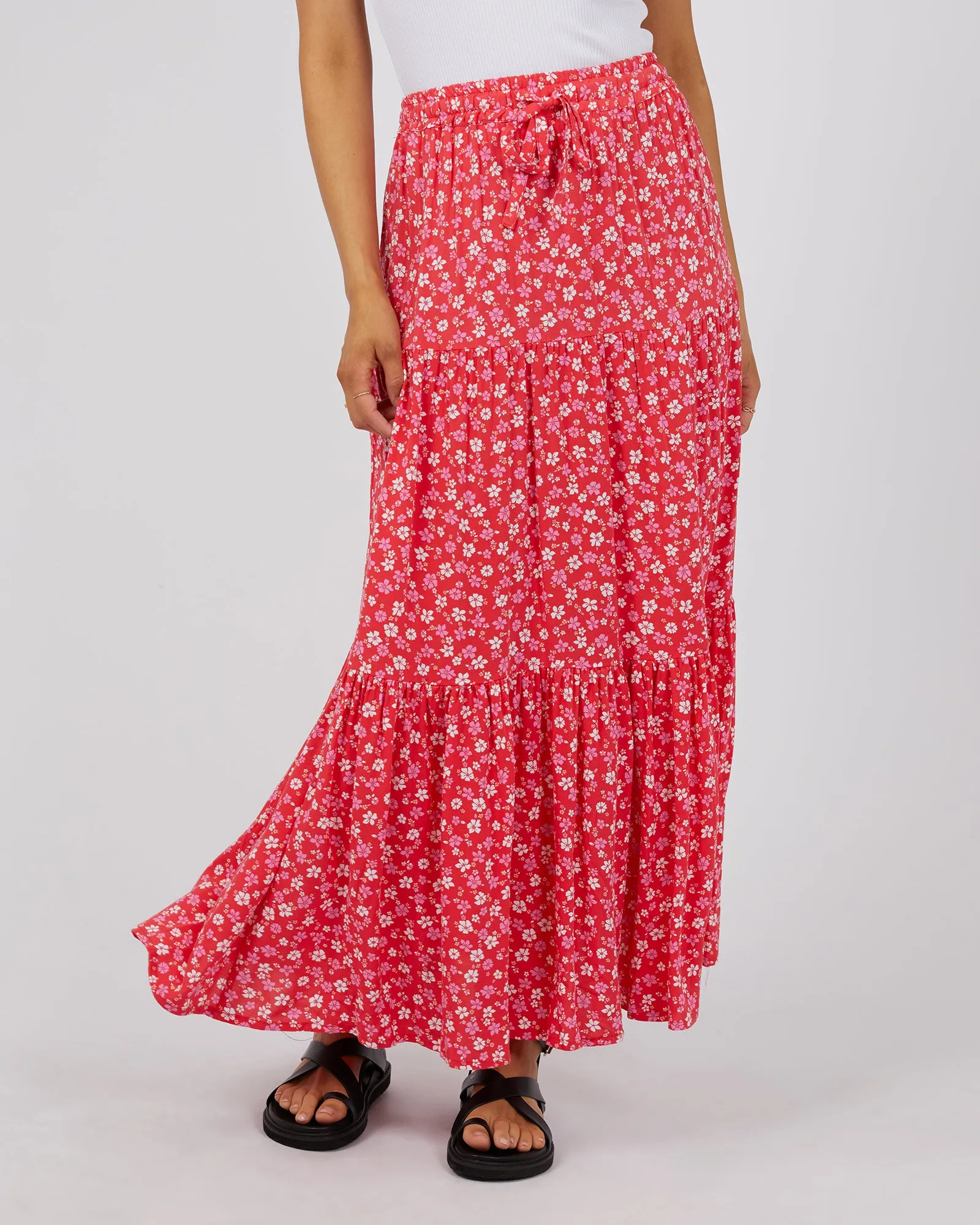 All About Eve Dolly Maxi Skirt Red