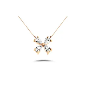 AMORE Clover Diamond Necklace 0.25ct