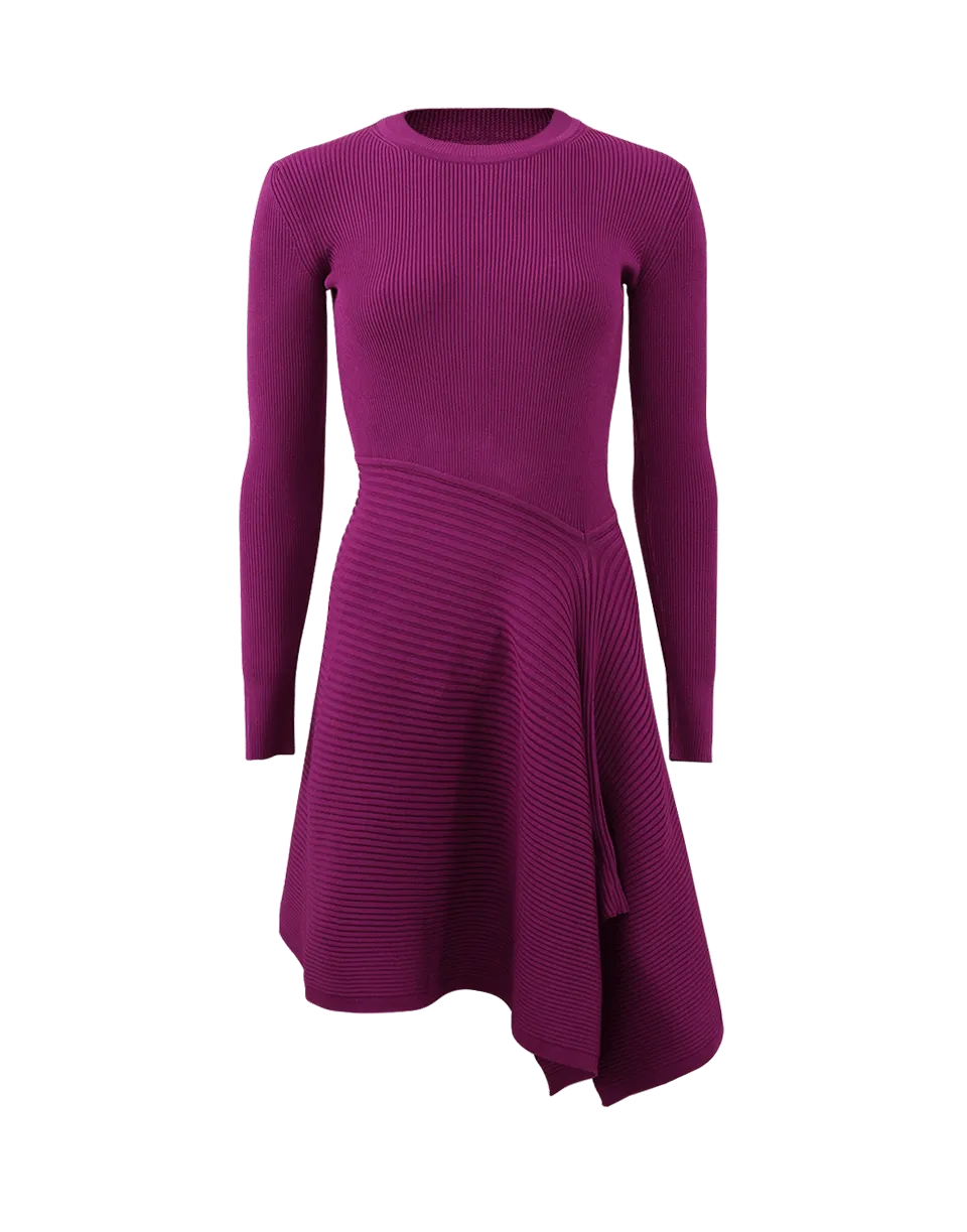 Asymmetrical Knit Dress