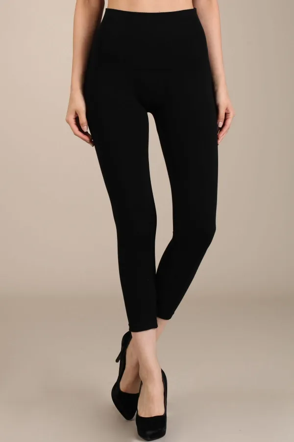 B2370US Capri/Short Control Top Solid Leggings