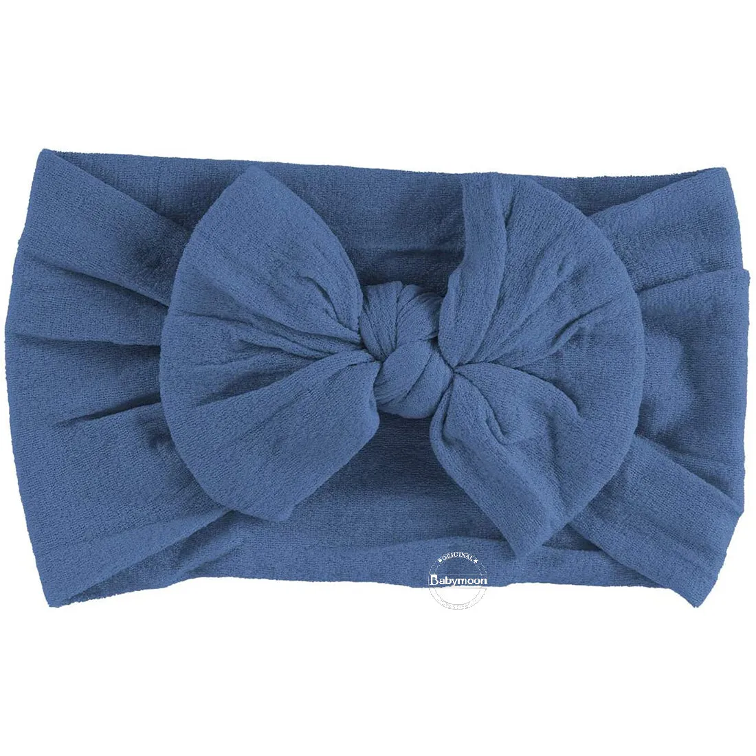 Babymoon Set of Fur Blanket (70x60cm), Wrap & Headband Photography Props - Blue