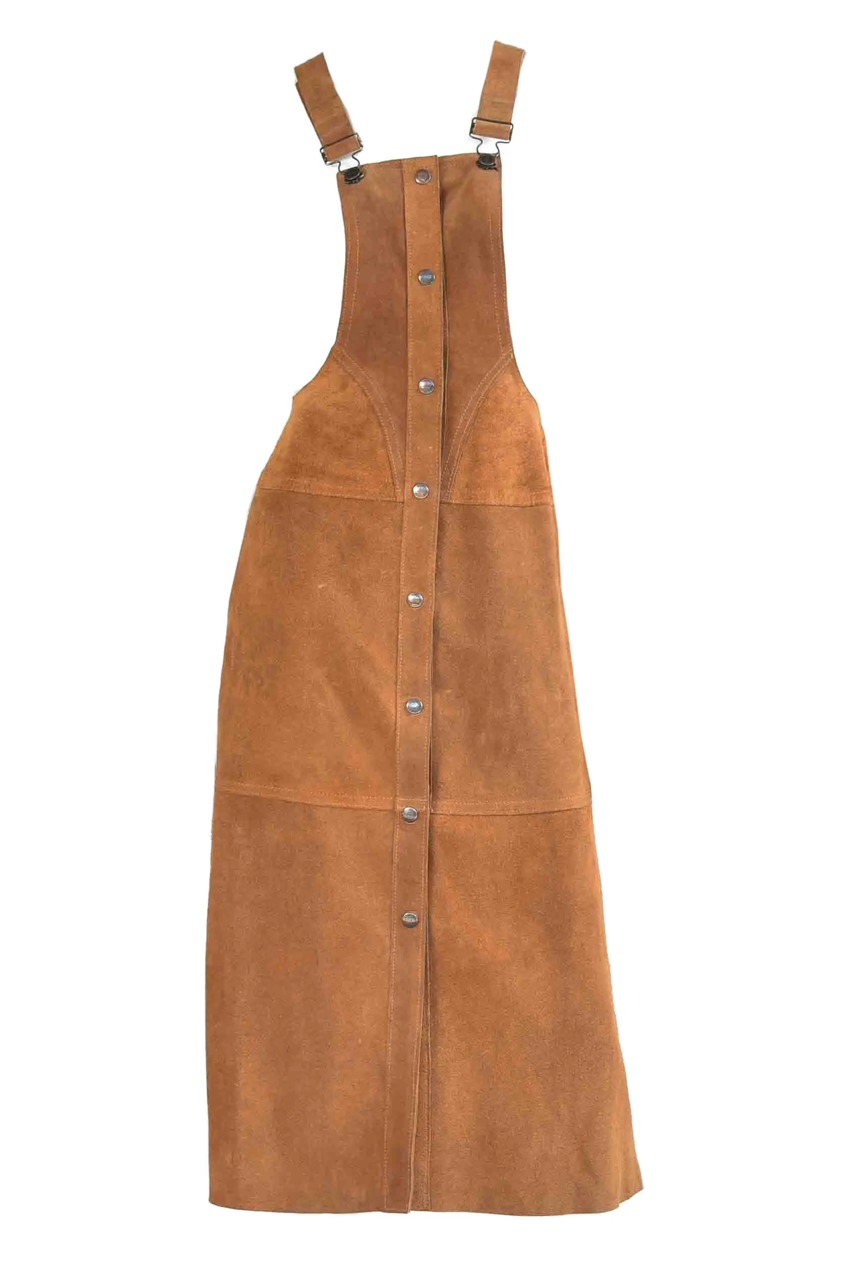 Bagatelle 70s Suede Overall Dress