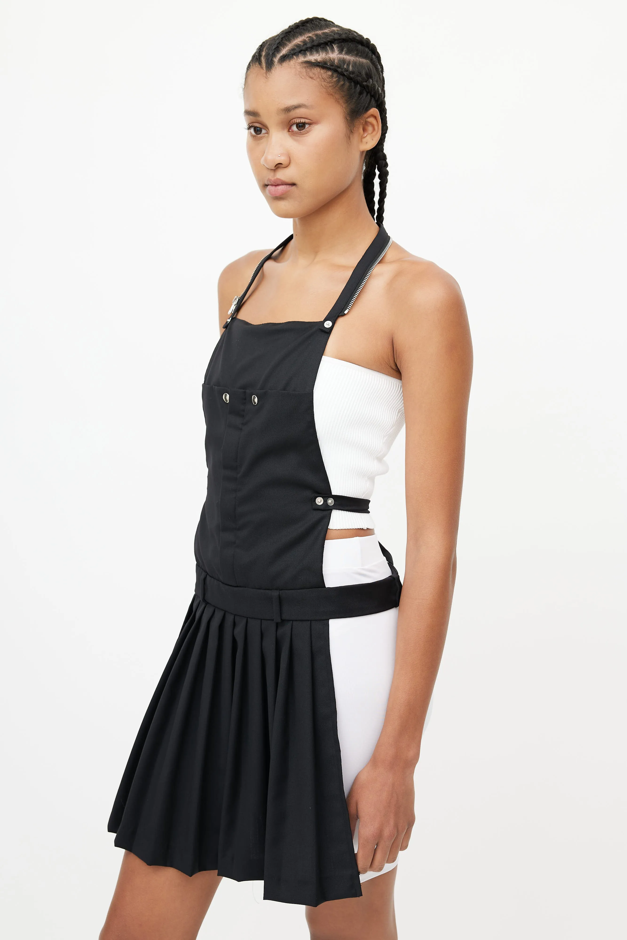 Black Pleated Apron