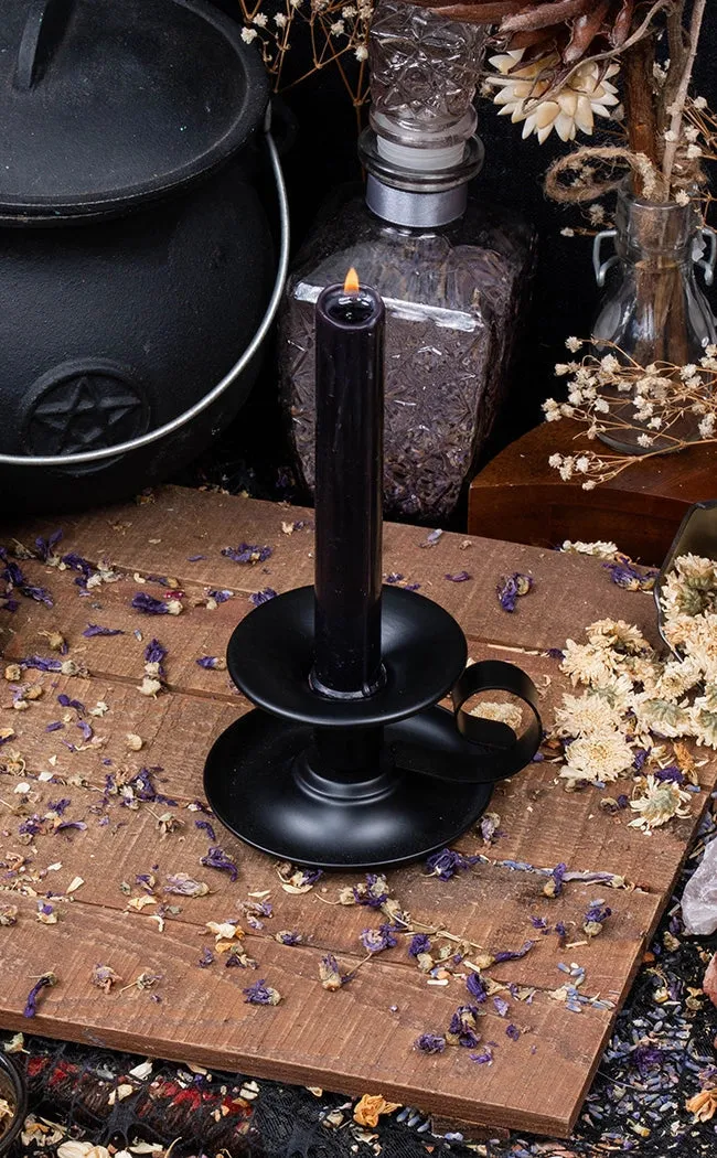 Black Taper Candle Holder