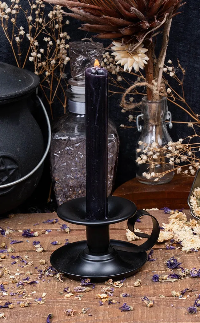 Black Taper Candle Holder