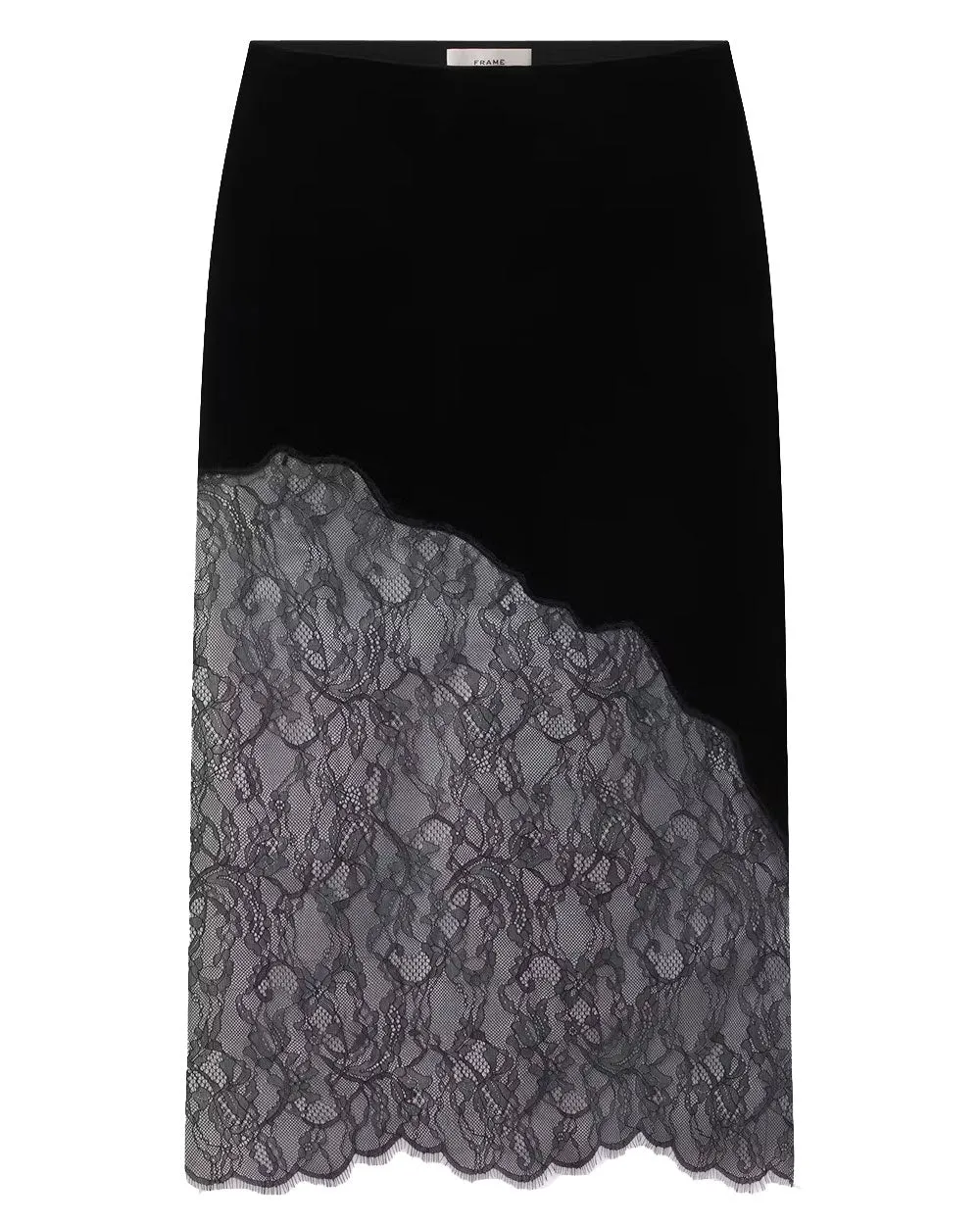 Black Velvet Lace Skirt