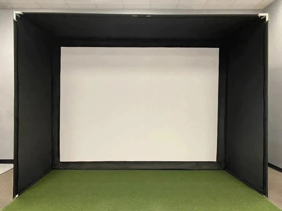 Black Wrappers and Panels for Any Golf Simulator Bay or Enclosure