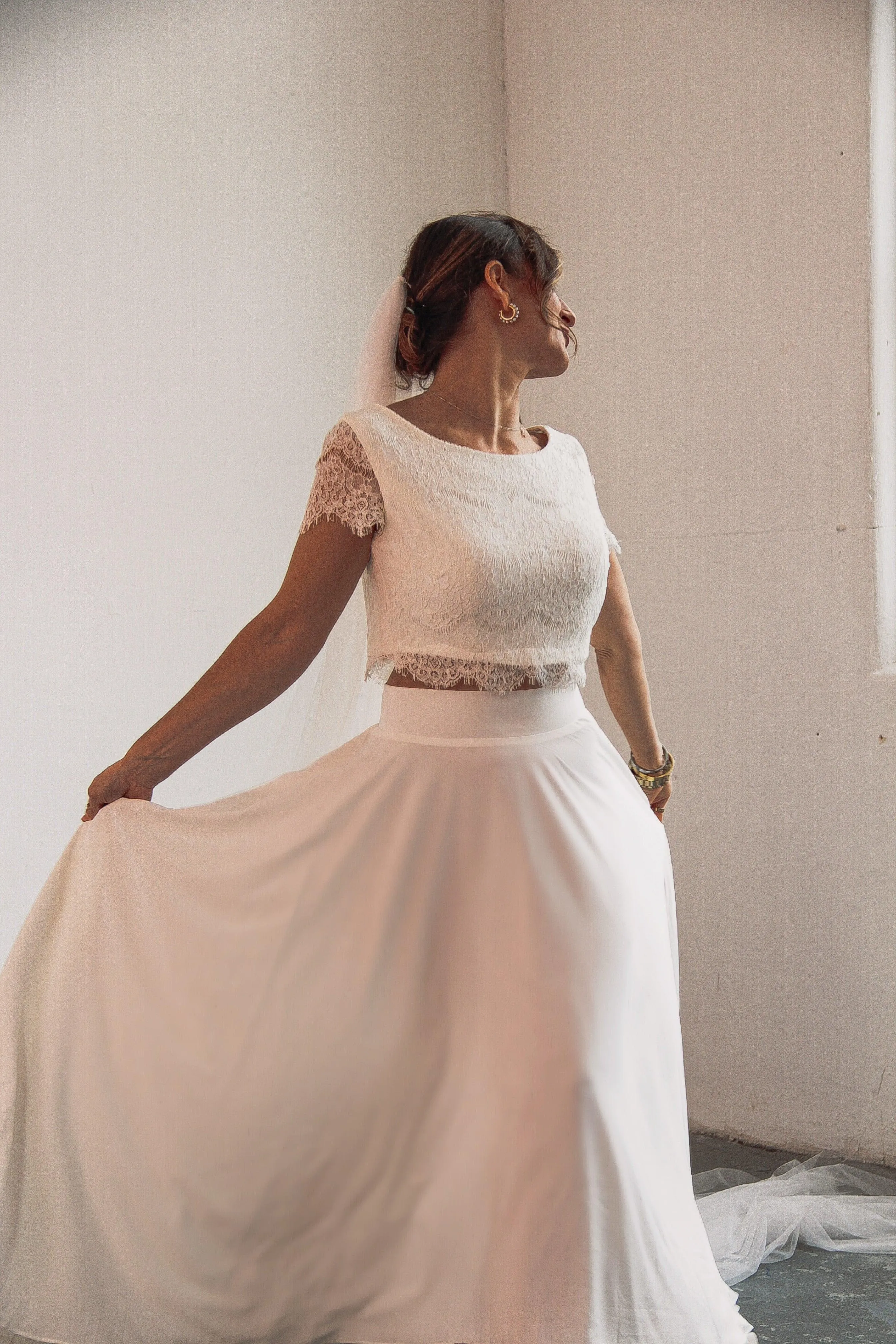 Bridal Lace Crop Top