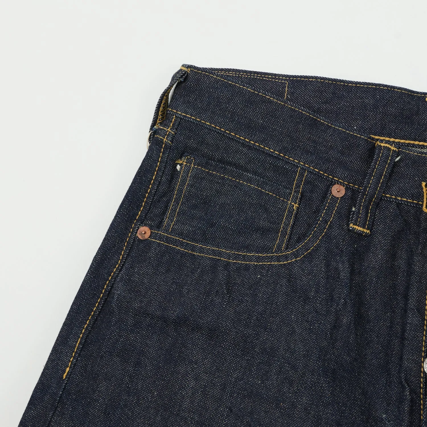 Buzz Rickson's WWII 13.6oz 'Waist Overall' Loose Straight Jean - Raw