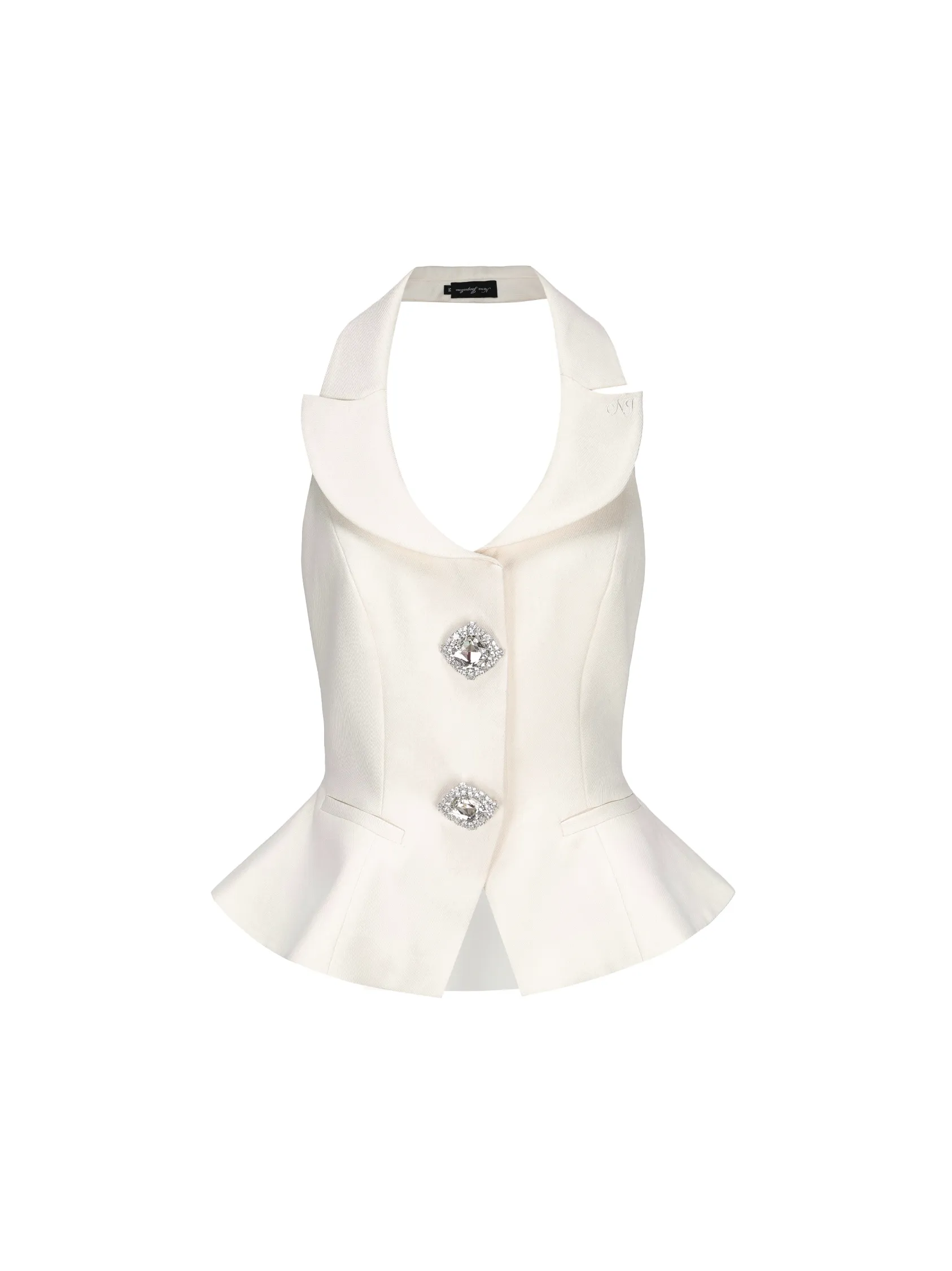 Cambria Diamond Vest (White) (Final Sale)