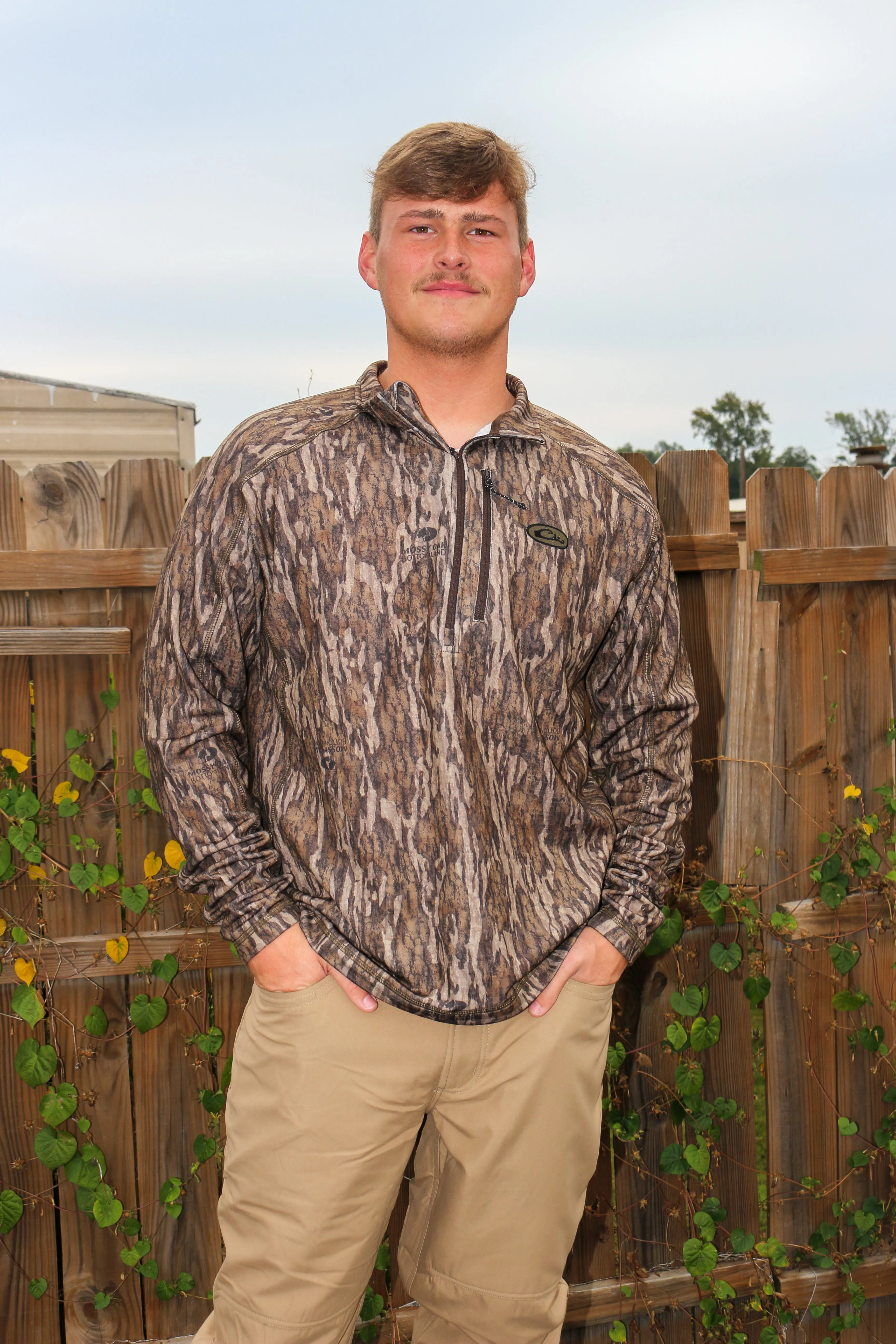 Camo Bottomland MST Breathlite 1/4 Zip Pullover