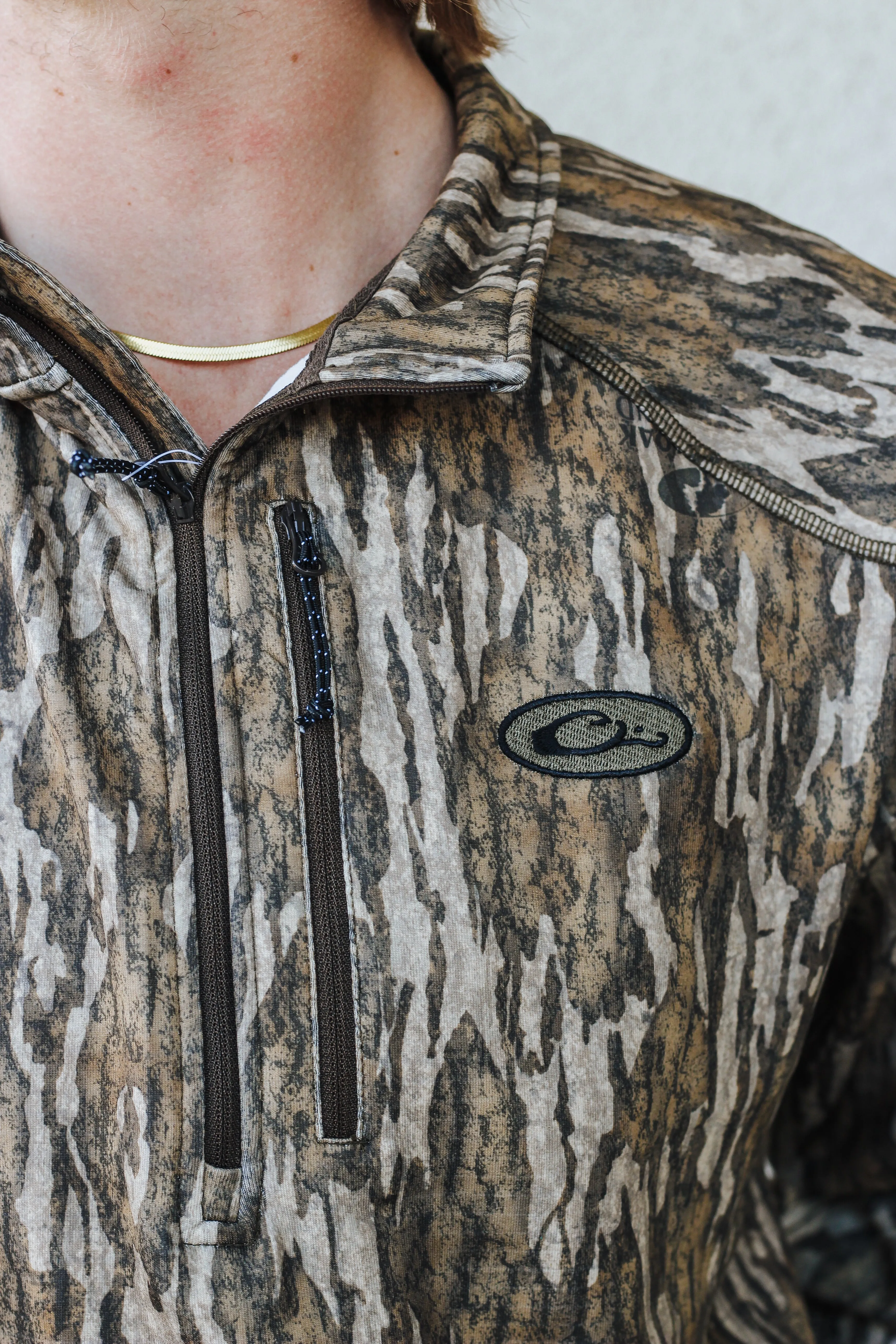 Camo Bottomland MST Breathlite 1/4 Zip Pullover