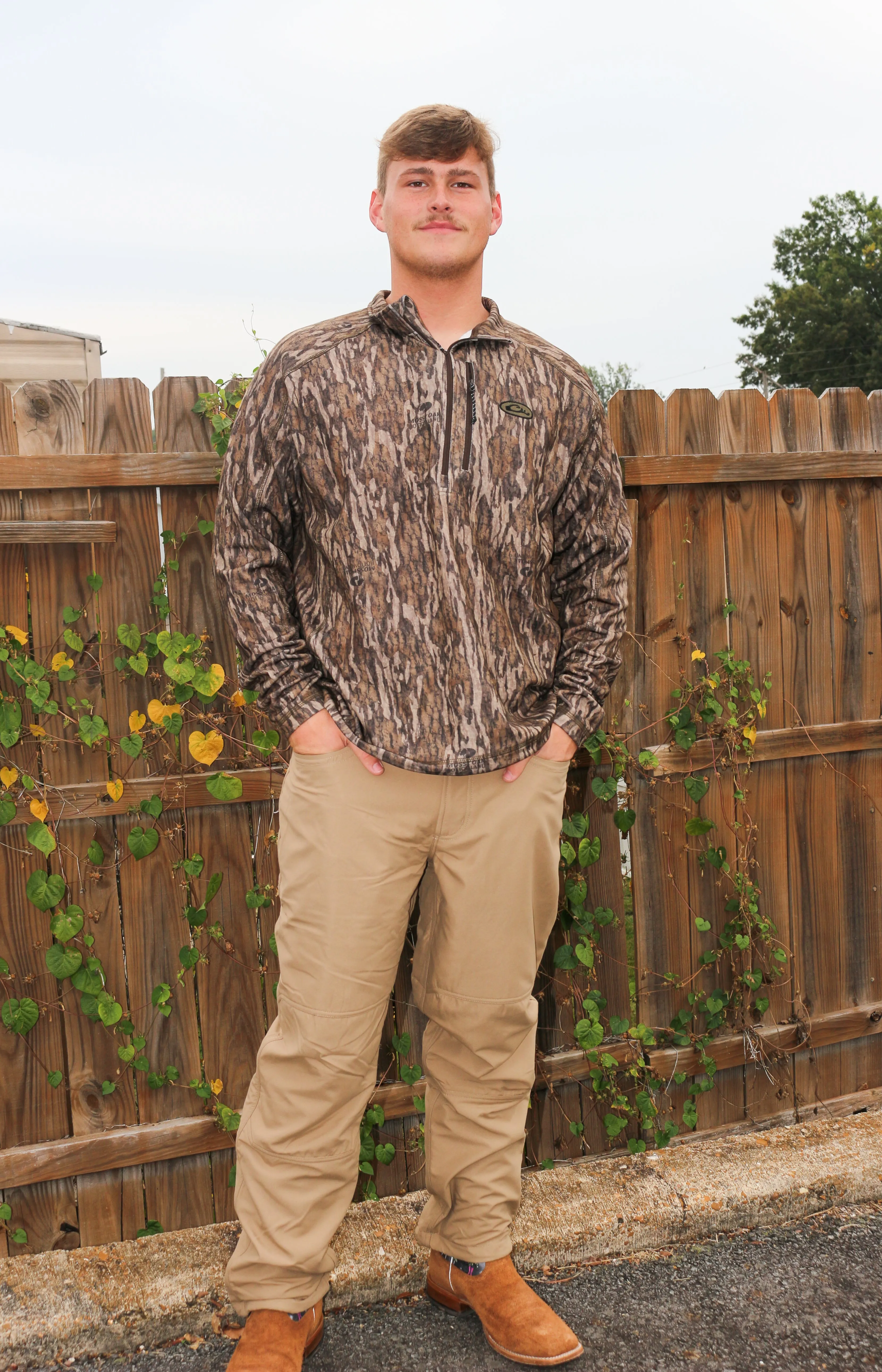 Camo Bottomland MST Breathlite 1/4 Zip Pullover