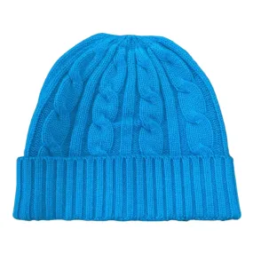 Cerulean Blue Cashmere Beanie