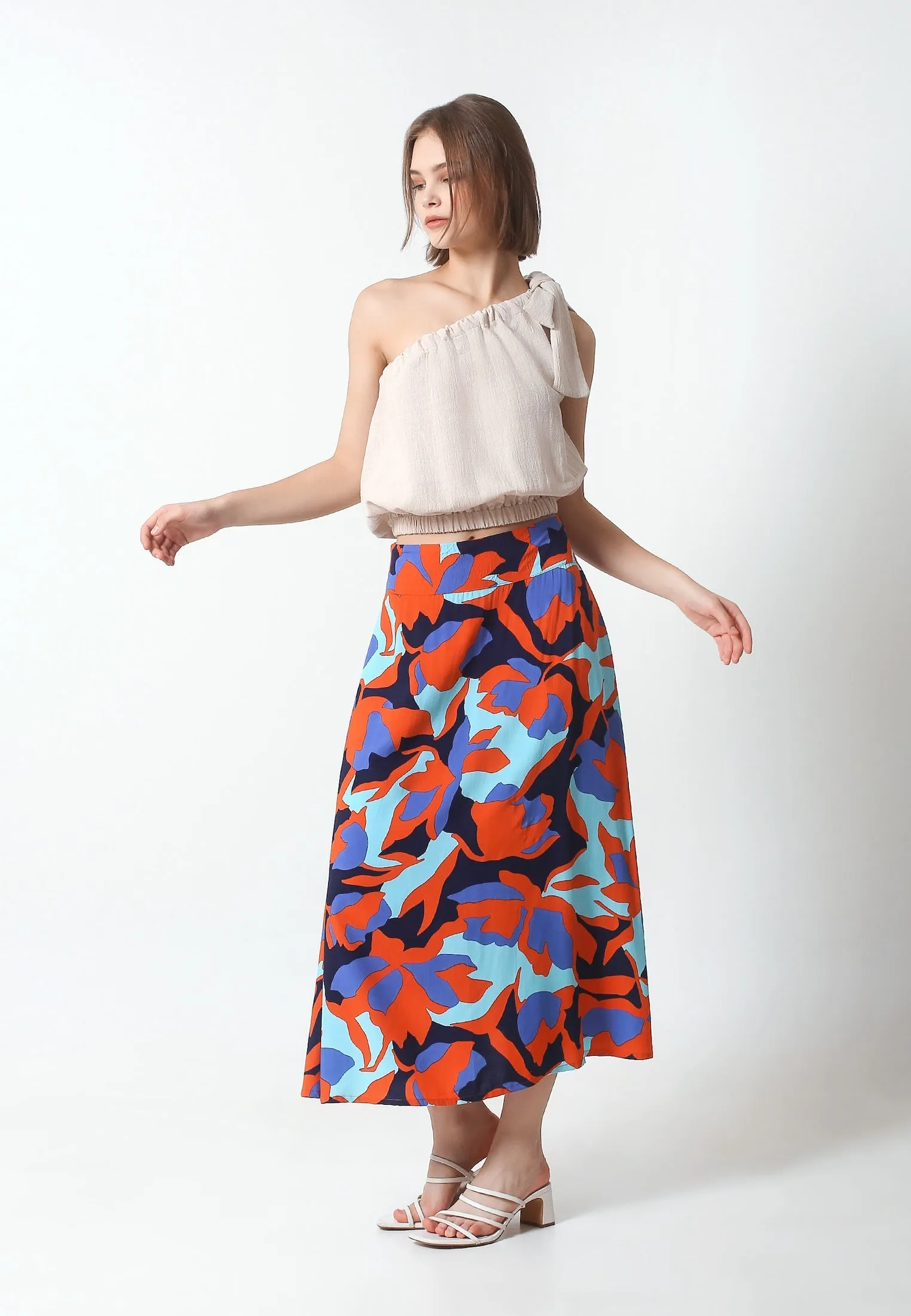 Cheryl Midi Skirt Verracotta