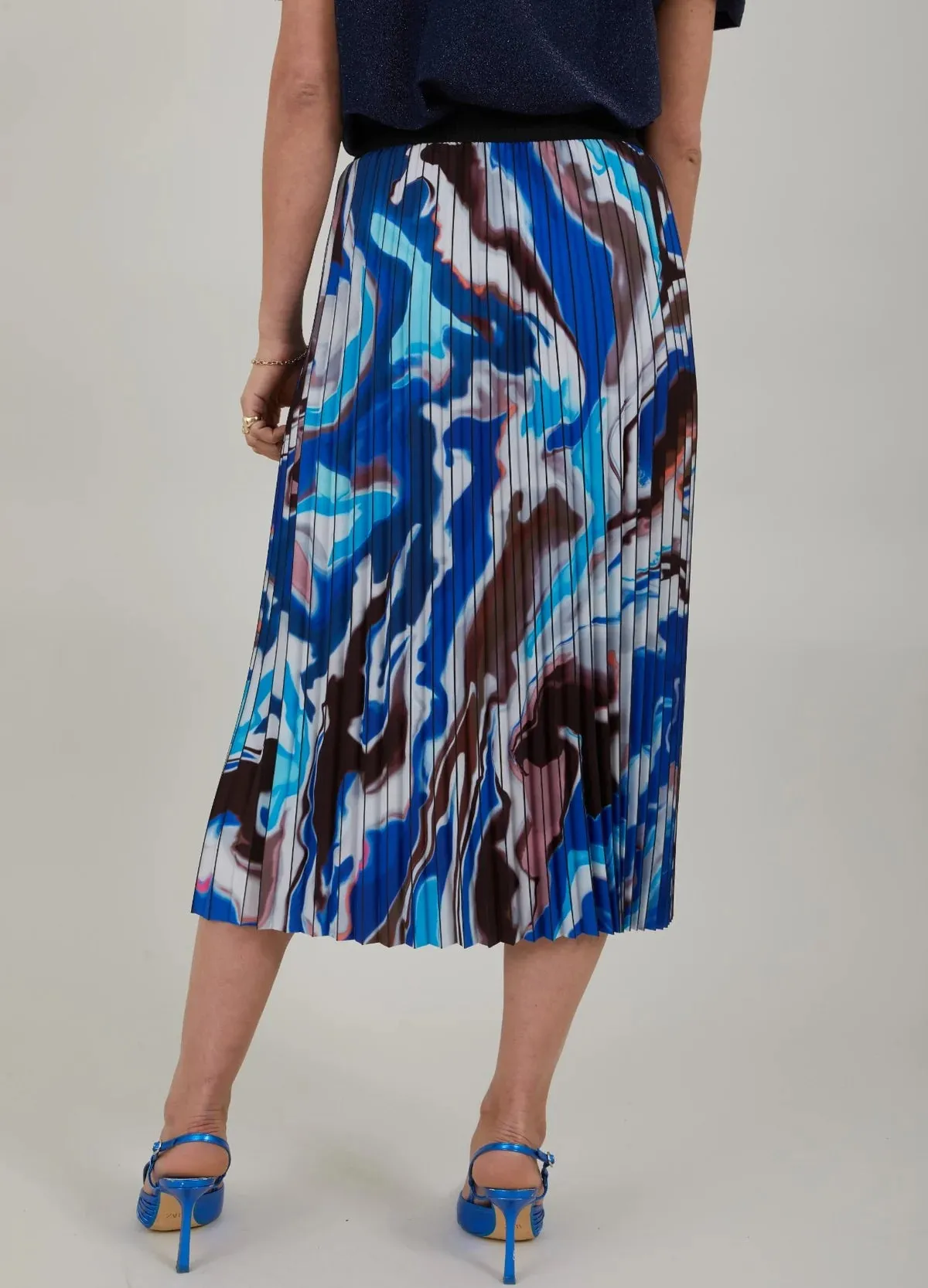 Coster Copenhagen Plisse Printed Skirt - Flow Print