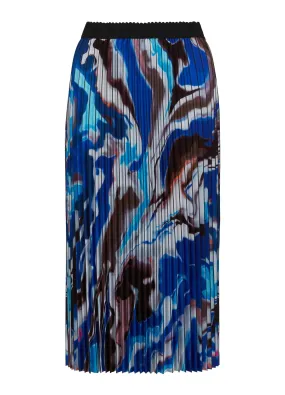 Coster Copenhagen Plisse Printed Skirt - Flow Print