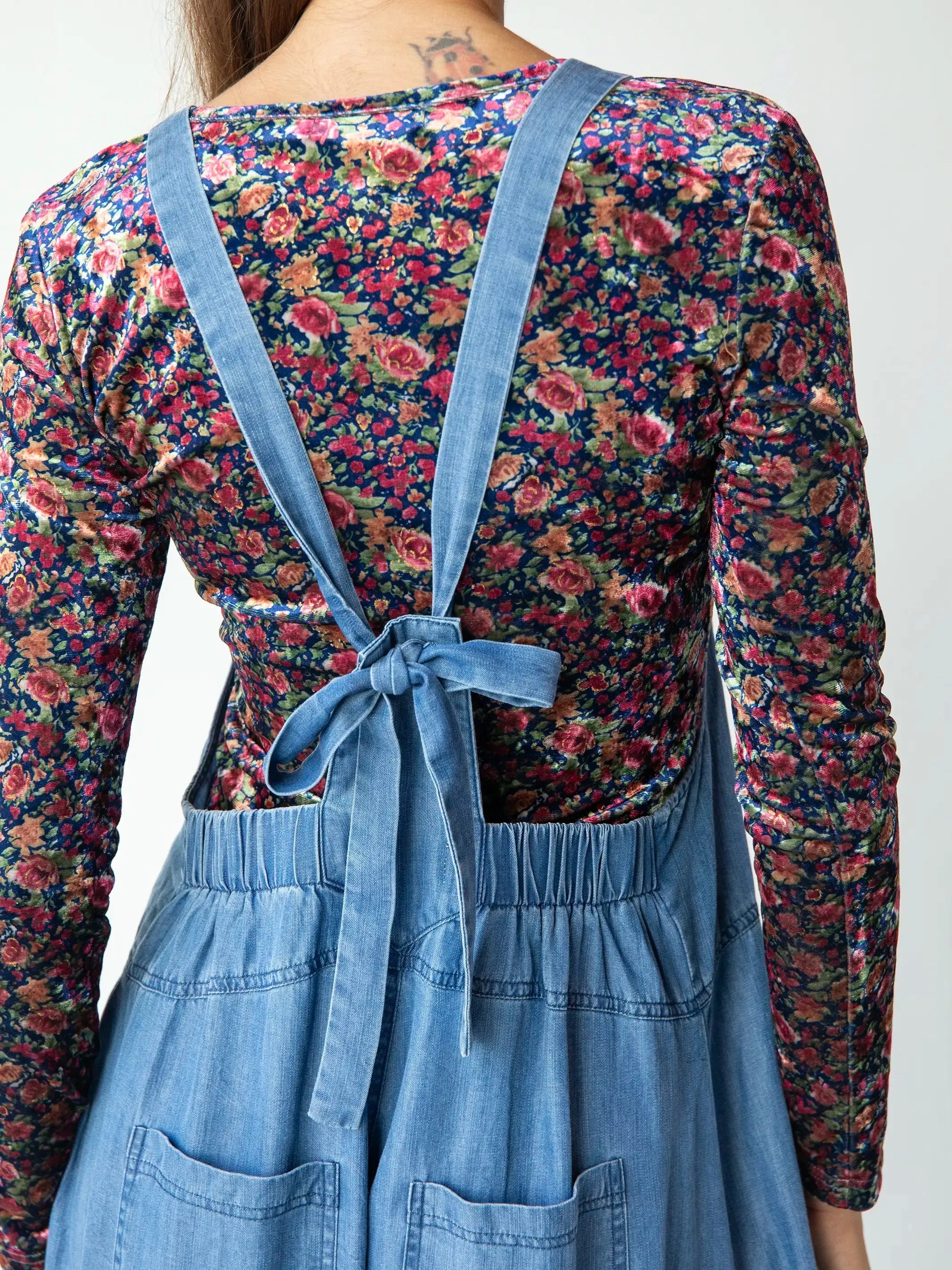 Dakota Tie Overall - Chambray