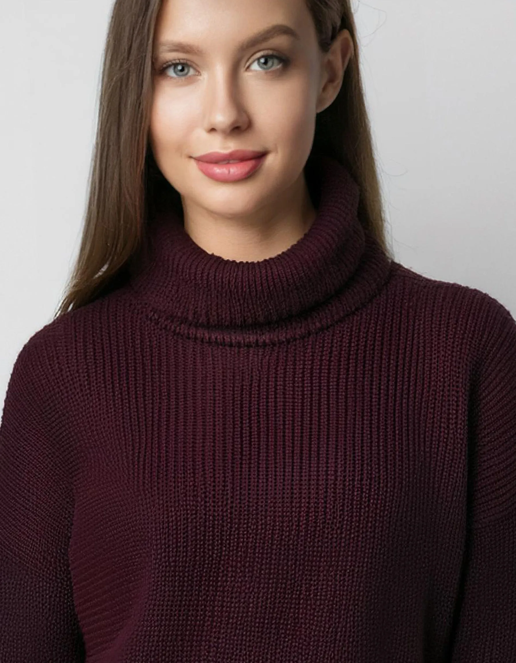 Deep Burgundy Knit Pullover