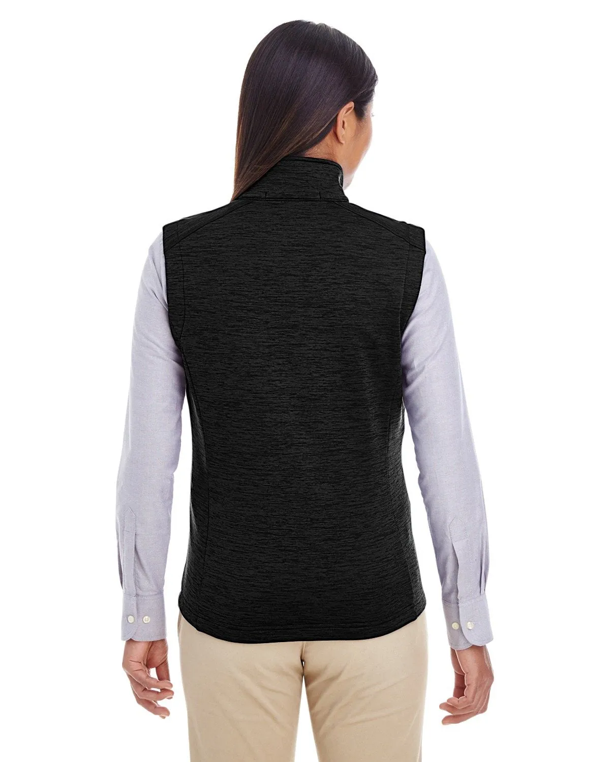 Devon & Jones Ladies' Newbury Mélange Fleece Vest DG797W