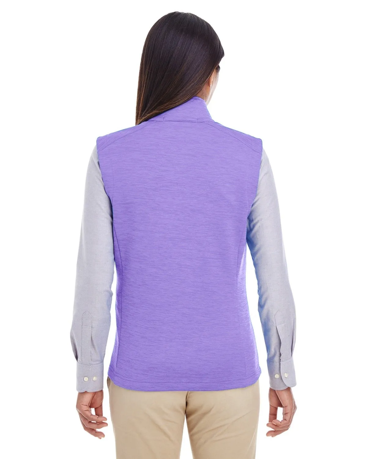 Devon & Jones Ladies' Newbury Mélange Fleece Vest DG797W