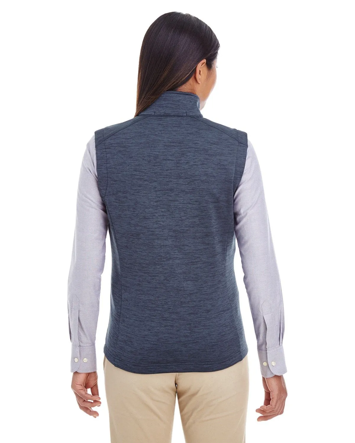 Devon & Jones Ladies' Newbury Mélange Fleece Vest DG797W