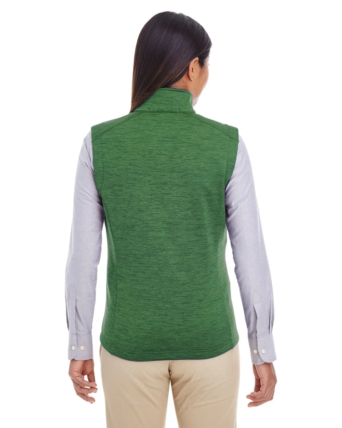 Devon & Jones Ladies' Newbury Mélange Fleece Vest DG797W