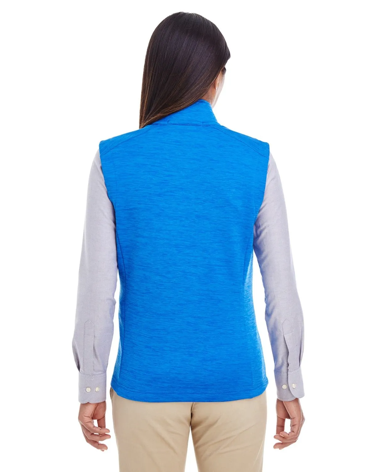 Devon & Jones Ladies' Newbury Mélange Fleece Vest DG797W