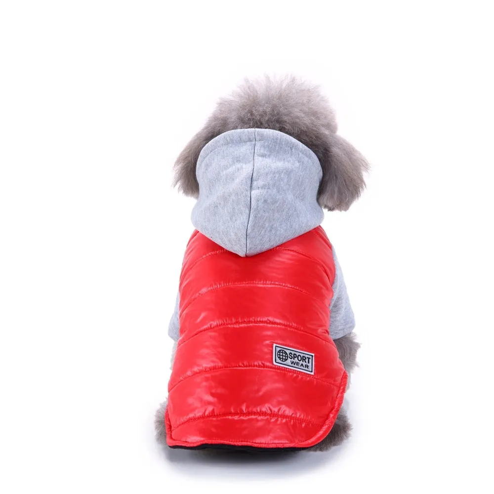 Dog Winter Clothing Coat Reflective Cotton