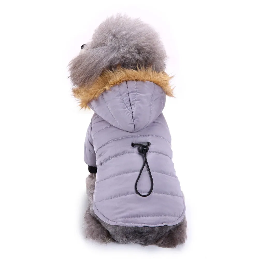 Dog Winter Clothing Coat Reflective Cotton