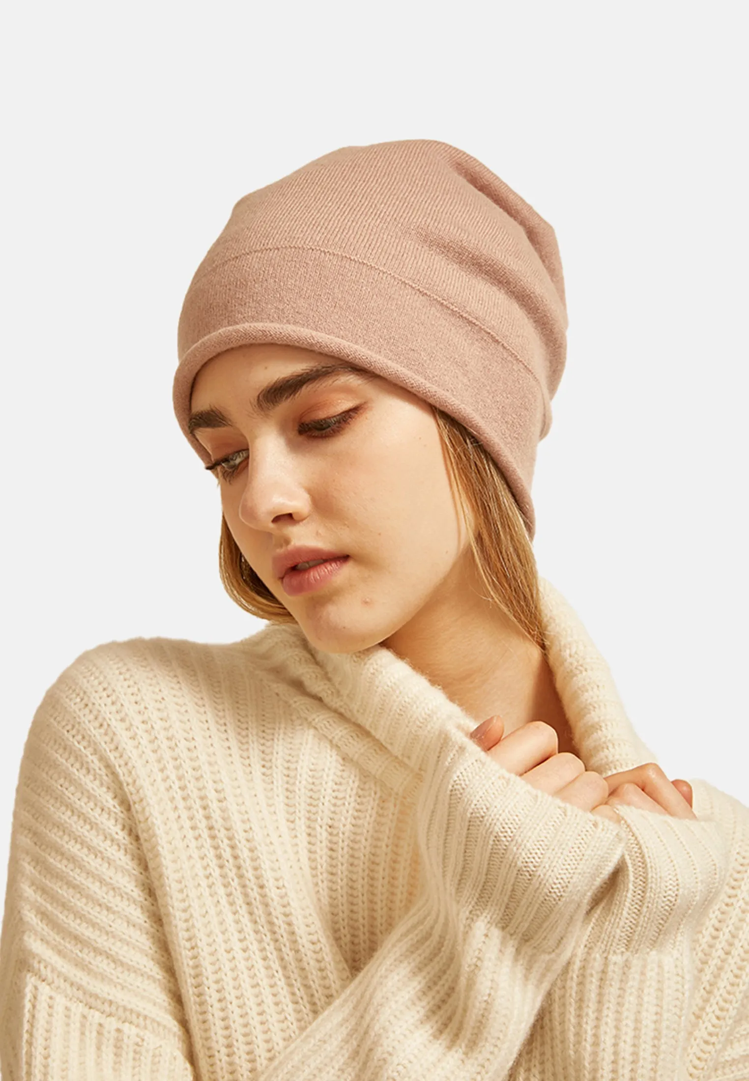 Double Layer Cashmere Hat