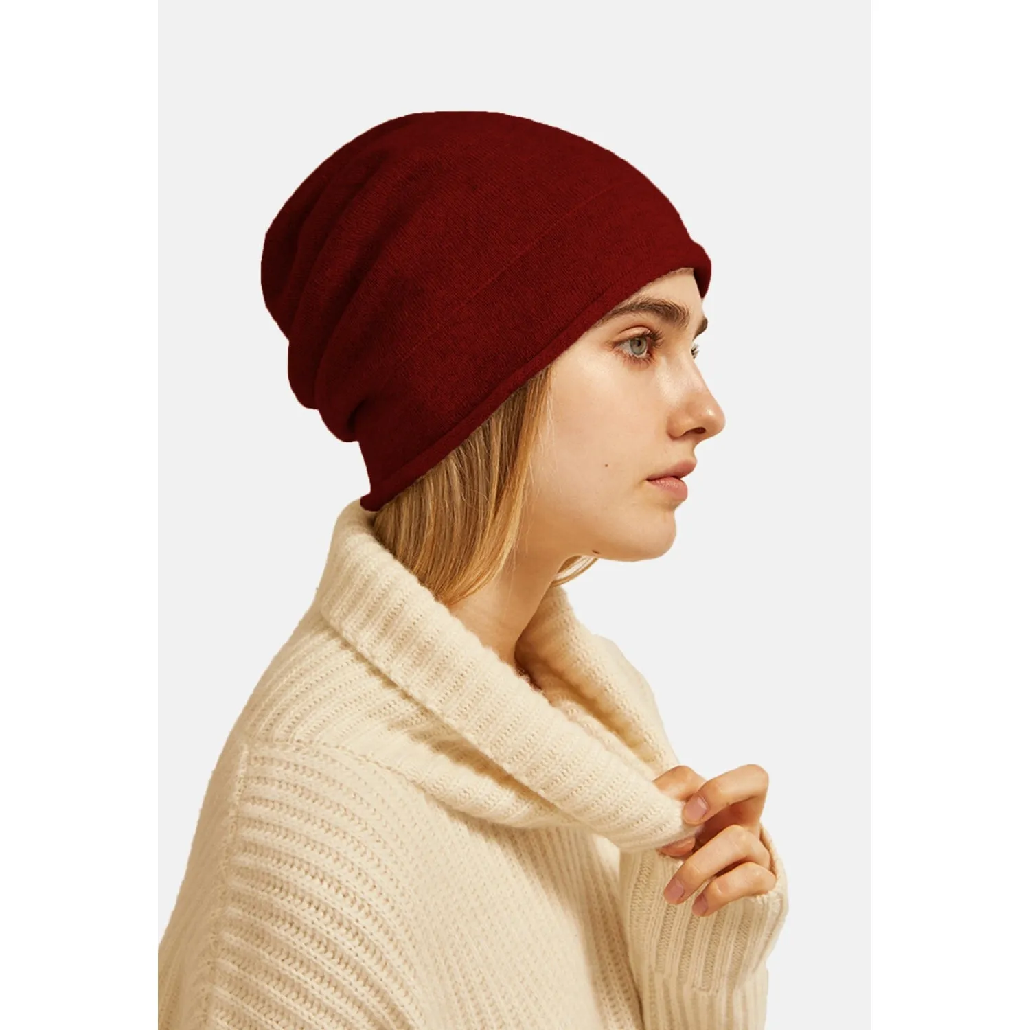 Double Layer Cashmere Hat