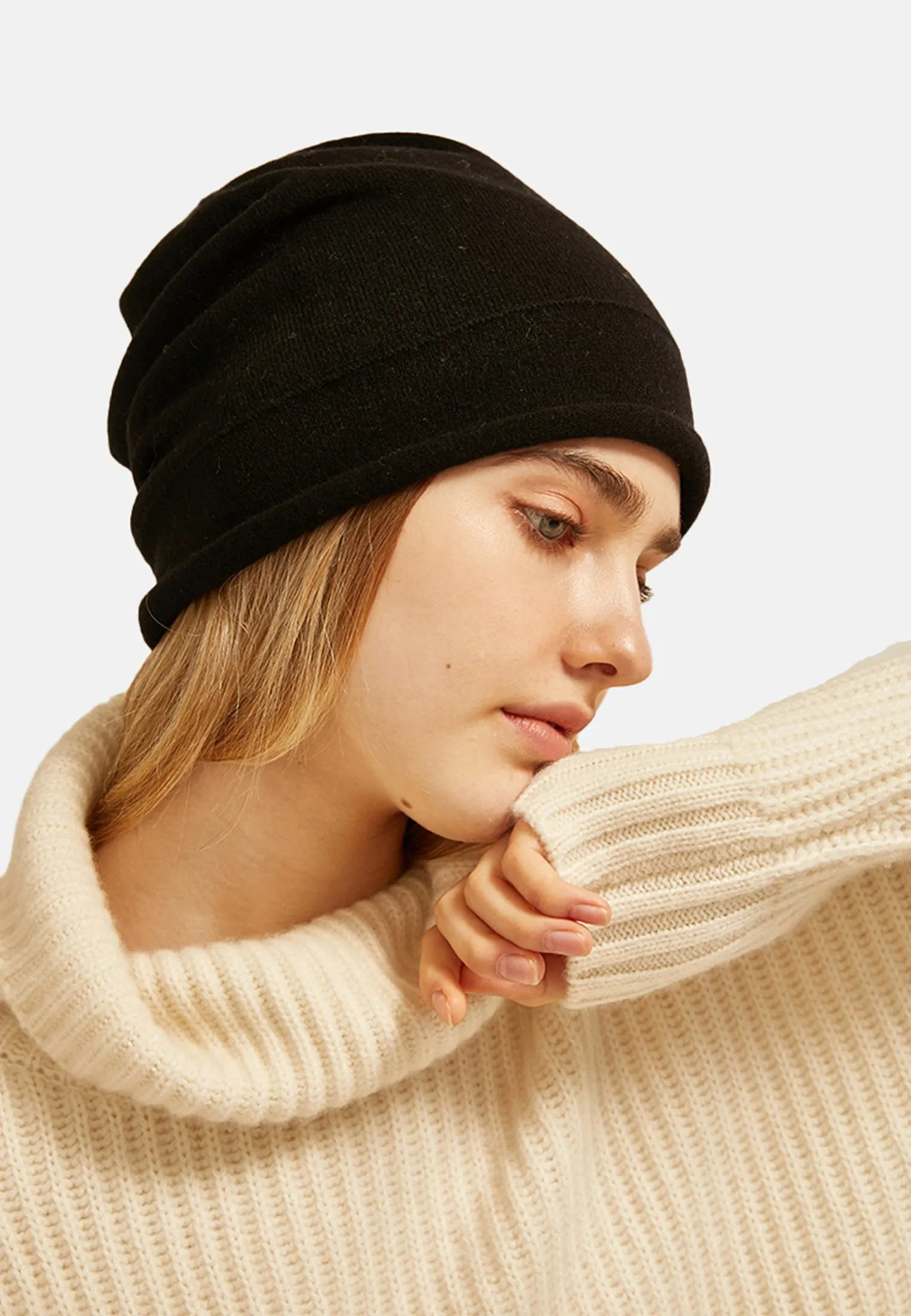 Double Layer Cashmere Hat