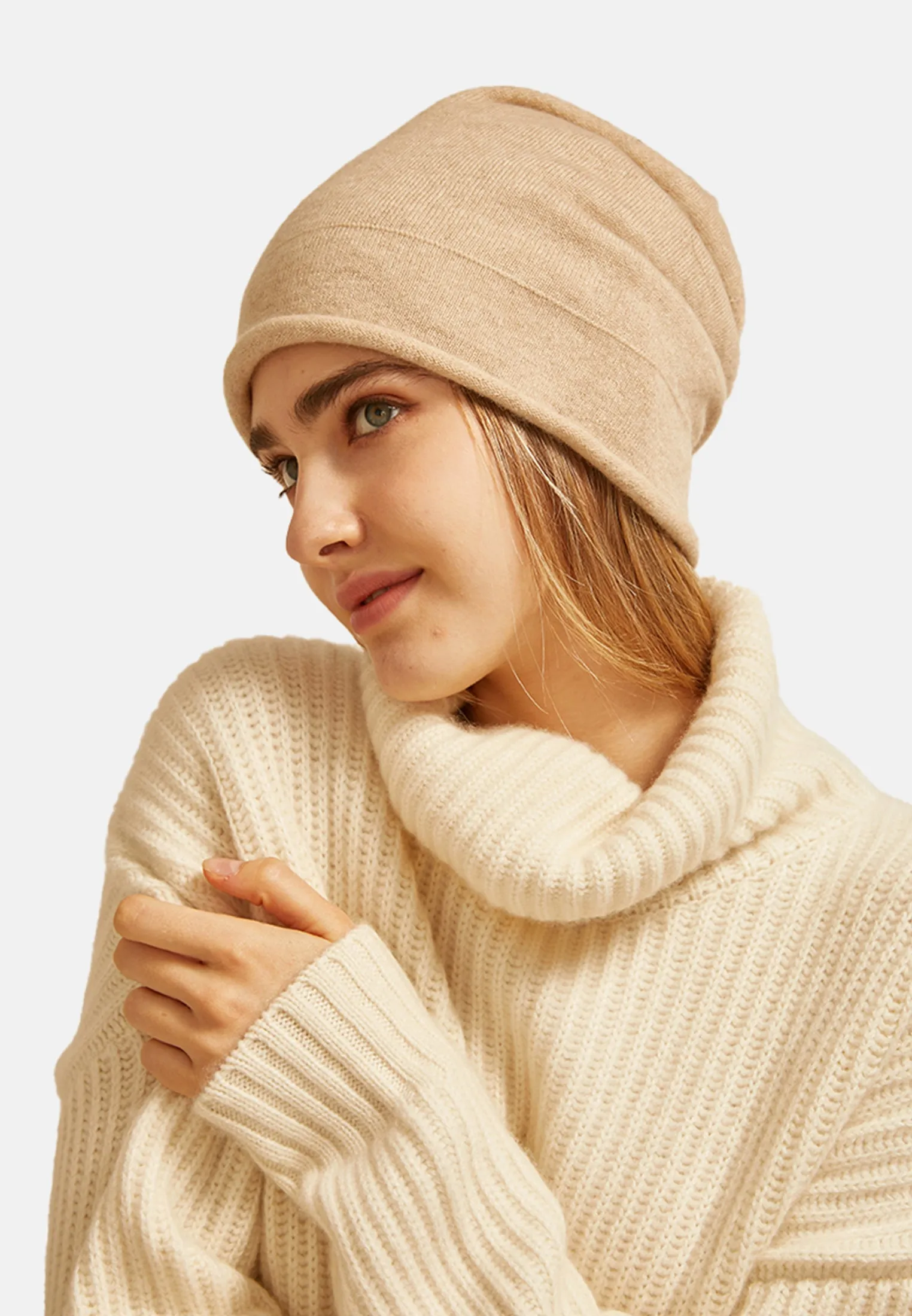 Double Layer Cashmere Hat