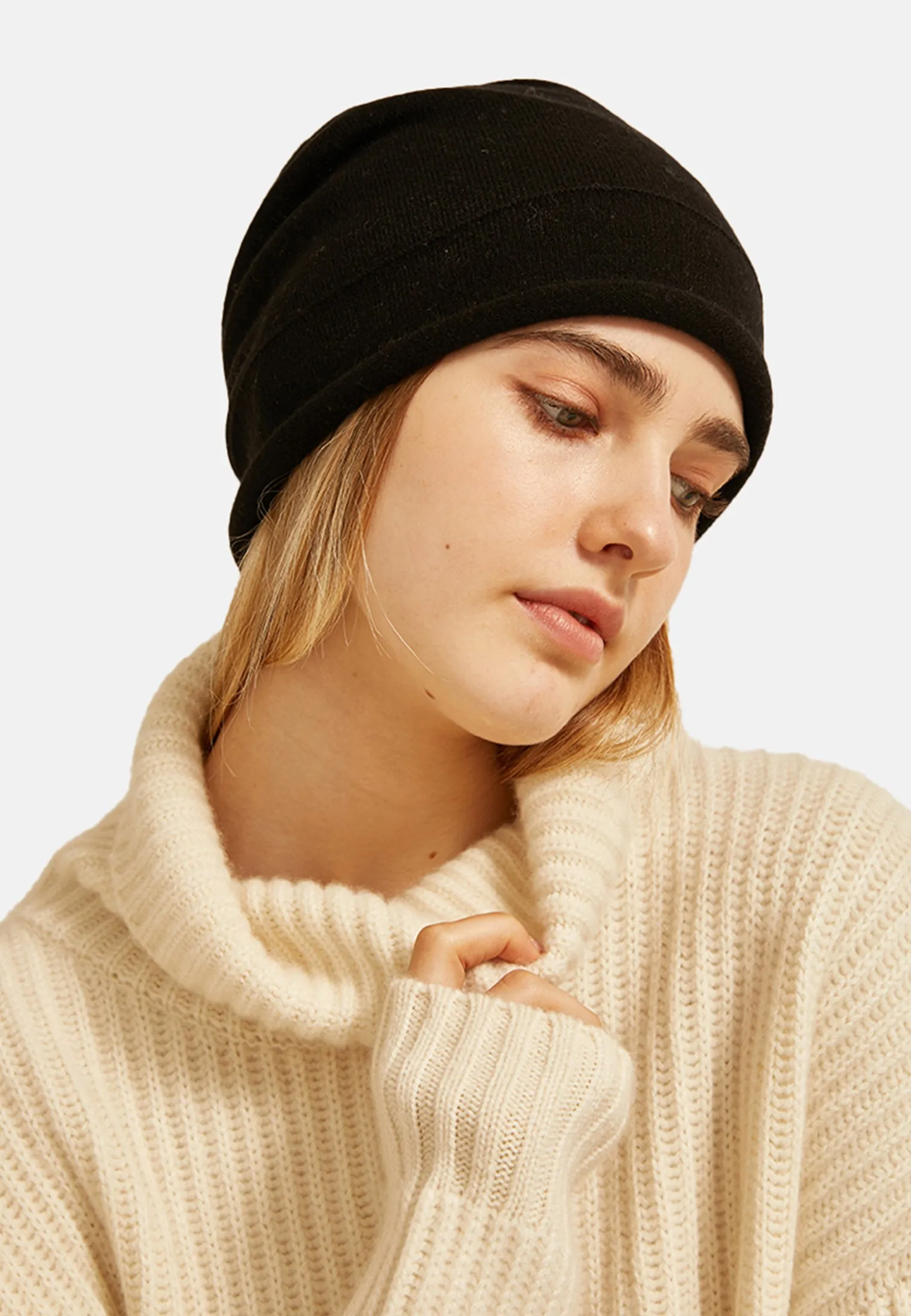 Double Layer Cashmere Hat