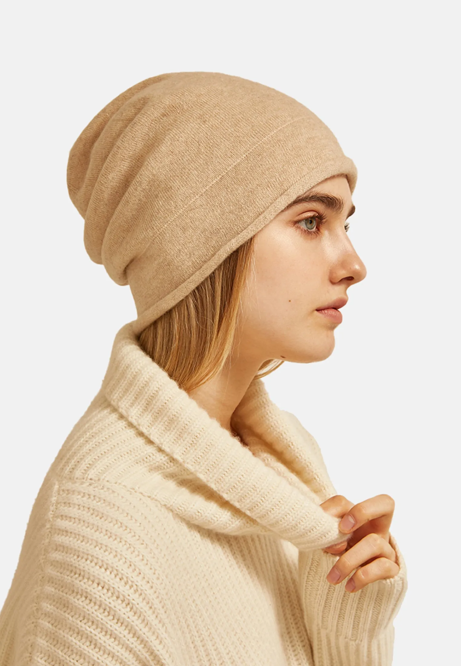 Double Layer Cashmere Hat