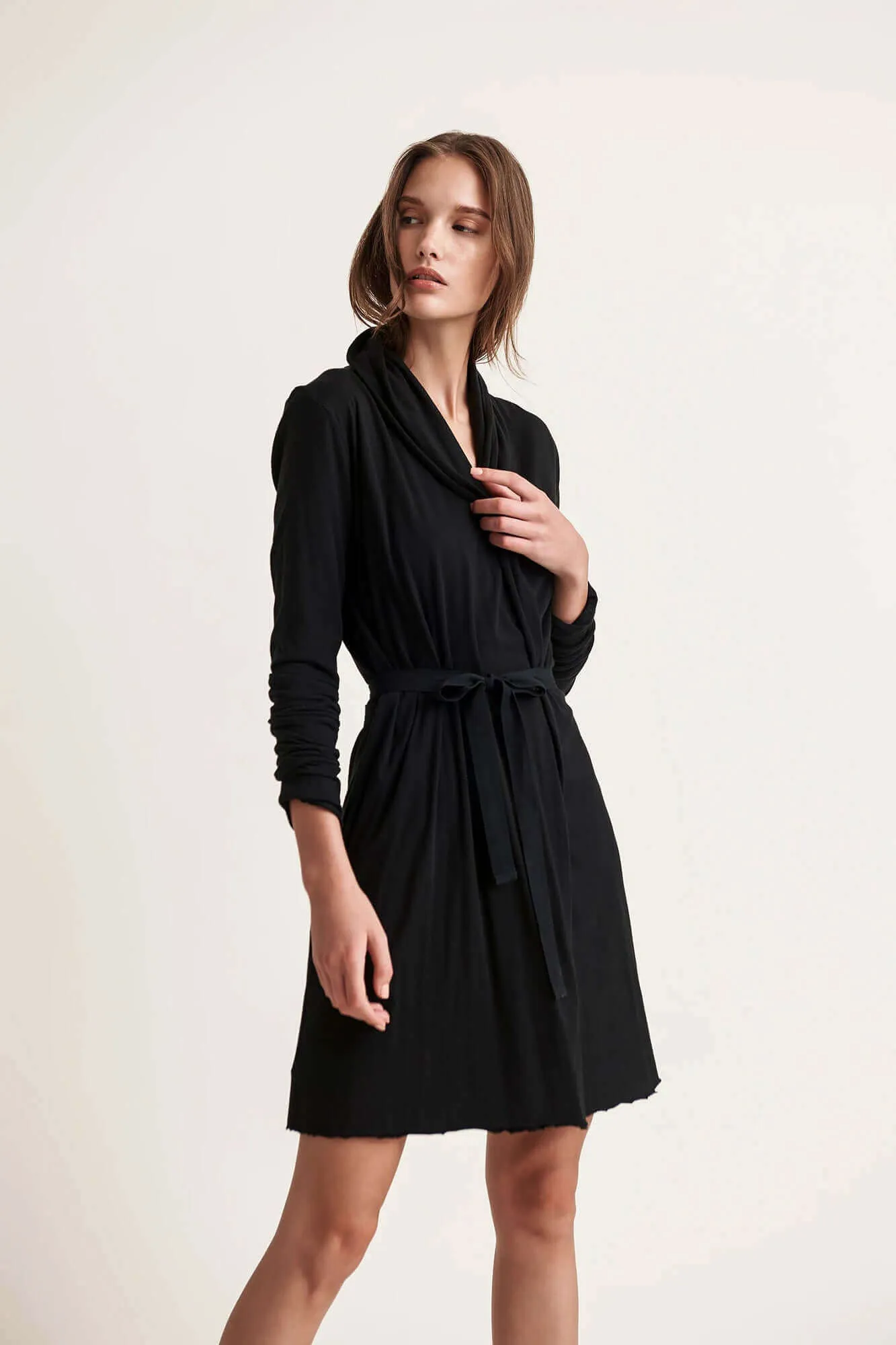 Double Layer Wrap Robe