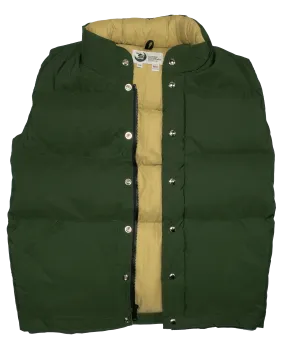 Down Italian Vest - Olive