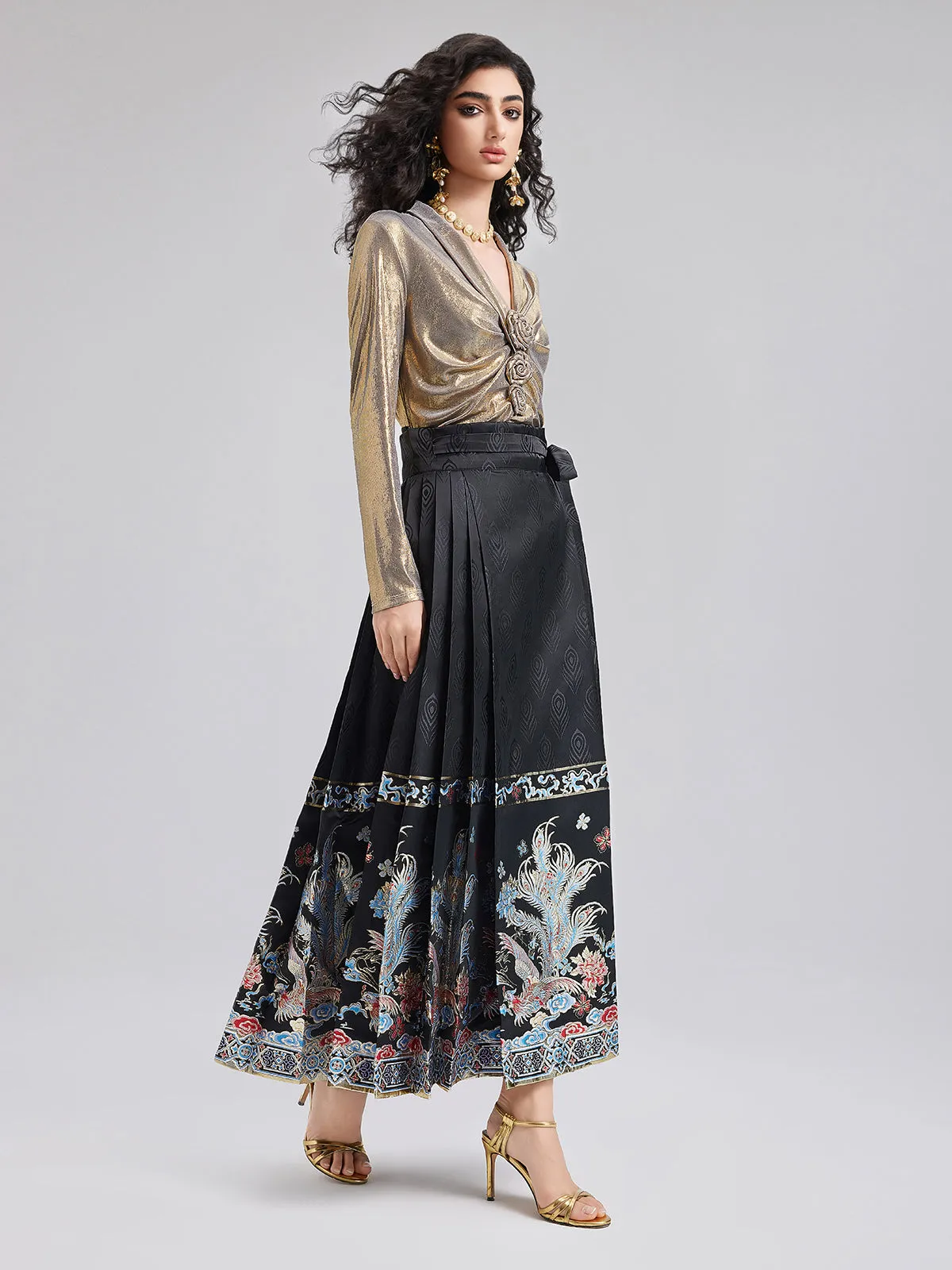 Elegant Chinese Style Mamian Skirt