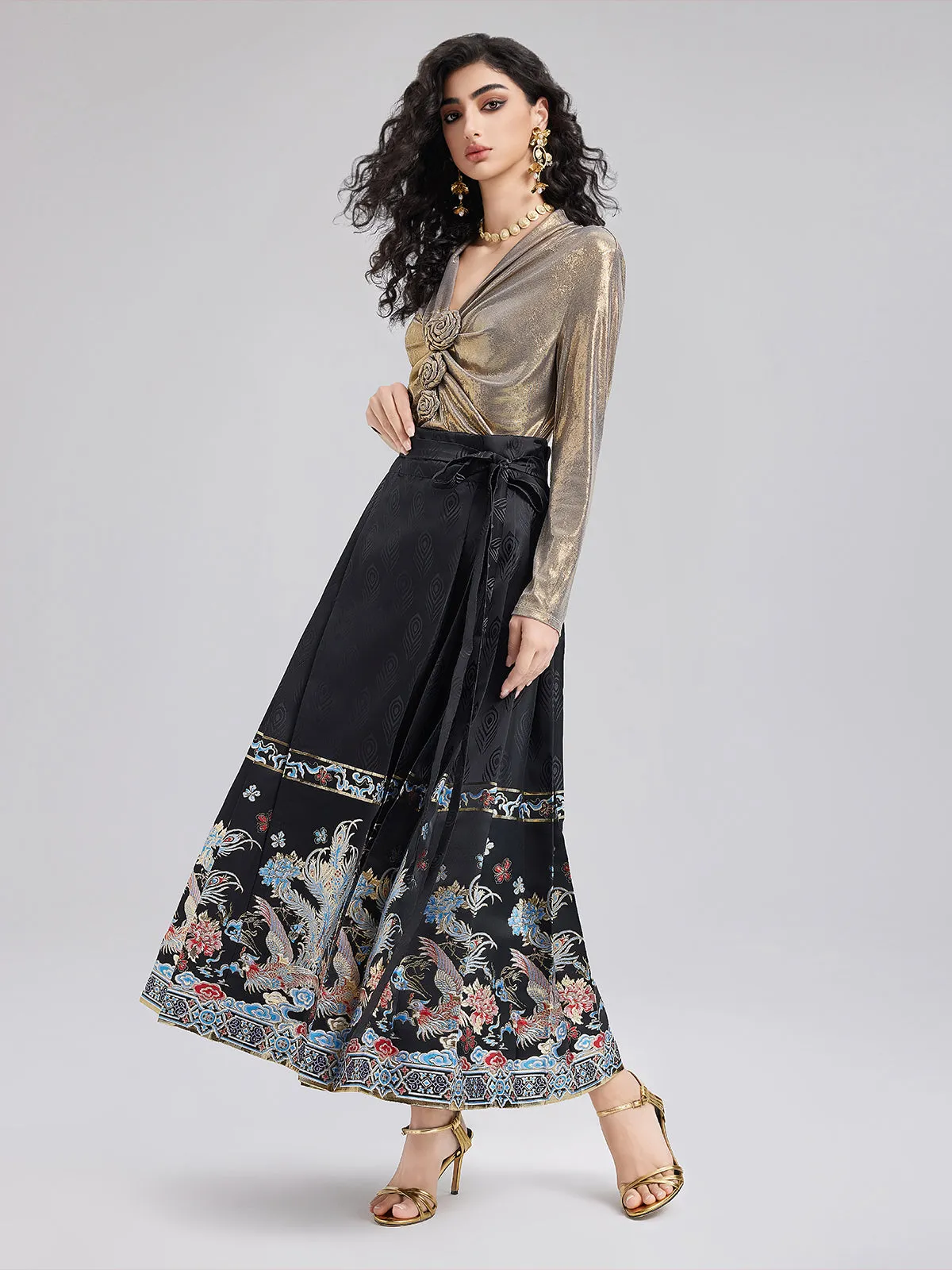 Elegant Chinese Style Mamian Skirt