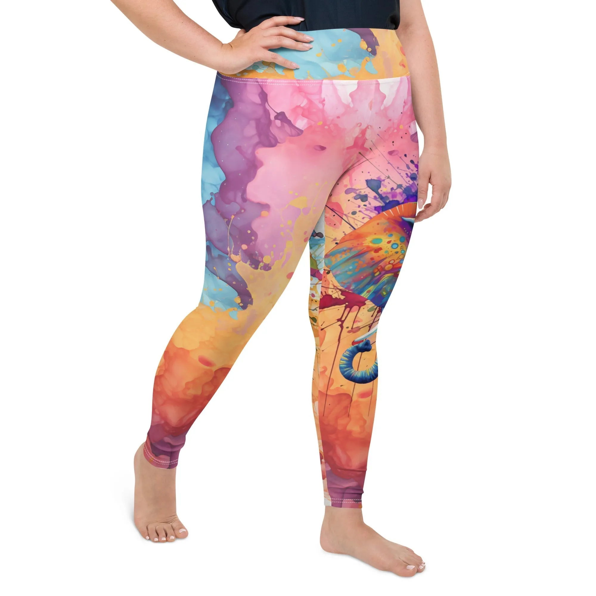 Elephant Plus Size Leggings