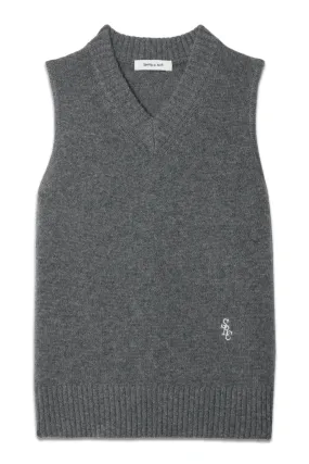 Embroidered Cashmere Vest