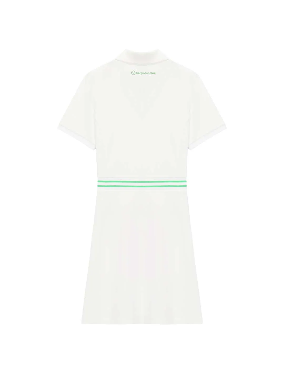 Essential Piqué Collar Dress- Off White